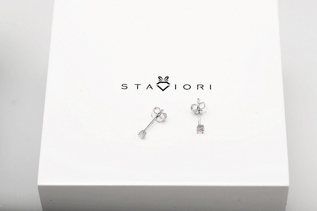 Złote kolczyki KZD5015M - Diament